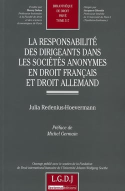 la responsabilité des dirigeants dans les sociétés anonymes en droit français et