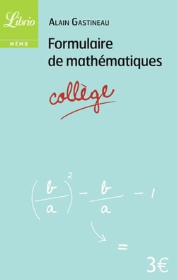 Formulaire de mathématiques - collège