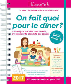 Mémoniak - agenda - on fait quoi pour le dîner ? (édition 2016/2017)