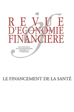 Revue d'économie financière : le financement de la santé