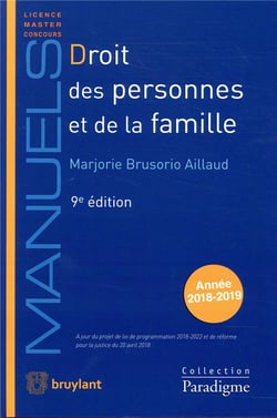 DROIT DES PERSONNES ET DE LA FAMILLE