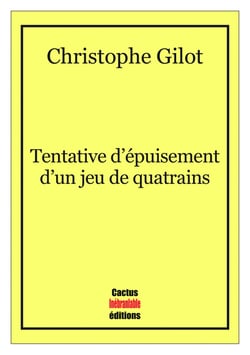 Tentative d’épuisement d’un jeu de quatrains