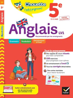 Chouette entraînement Tome 55 : anglais - 5e, LV1