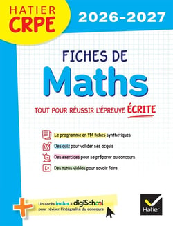 CRPE - Fiches de maths - Tout pour réussir l'épreuve écrite (édition 2026/2027)