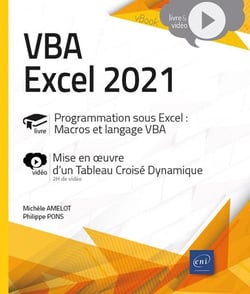 VBA Excel 2021 : Programmation sous Excel : macros et langage VBA : Livre avec complément vidéo : Mise en oeuvre d'un Tableau Croisé Dynamique