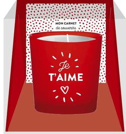 Bougie message Je t'aime