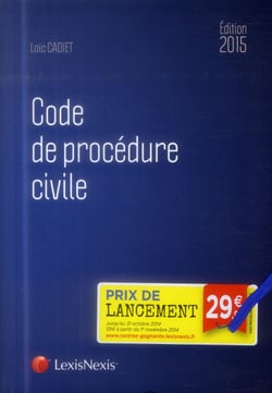 Code de procédure civile (édition 2015)