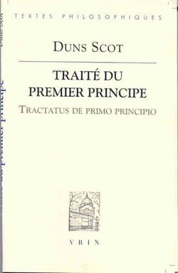 Traité du premier principe - tractatus de primo principio