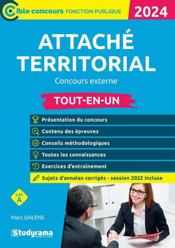 Attaché territorial : concours externe - Tout-en-un (édition 2024)