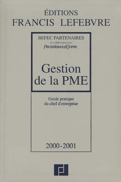 Gestion de la pme 2000-2001 - guide pratique du chef d'entreprise