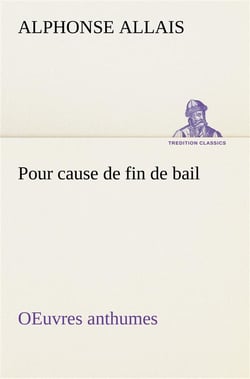 Pour cause de fin de bail oeuvres anthumes