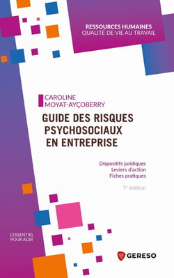 Guide des risques psychosociaux en entreprise : dispositifs juridiques, leviers d'action, fiches pratiques (7e édition)