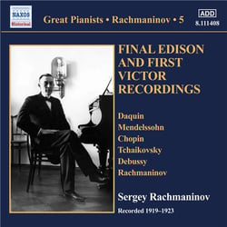 Solo piano recordings /vol.5 - final Edison and first Victor recordings