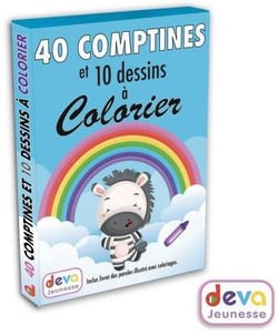 40 COMPTINES ET 10 DESSINS A COLORIER