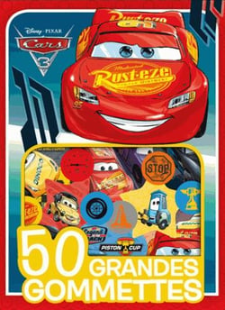 50 grandes gommettes - cars 3