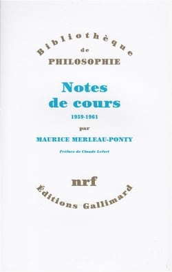Notes des cours au collège de France (1958-1959 et 1960-1961)