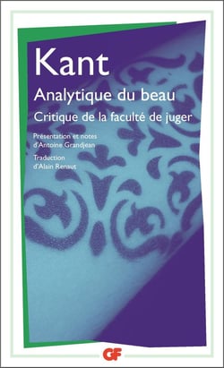 Analytique du beau - critique de la faculté de juger
