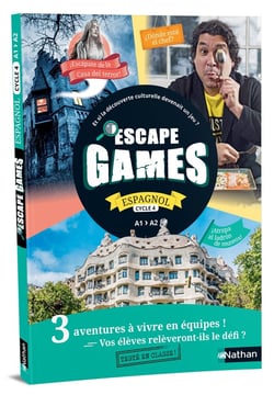 Escape games : pochette escape game espagnol