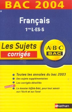 Bac 2003/2004 francais 1e l es s corriges n16