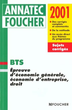 Epreuve d'economie generale d'economie d'entreprise de droit