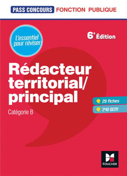 Pass'concours : rédacteur territorial/principal - catégorie B (6e édition)