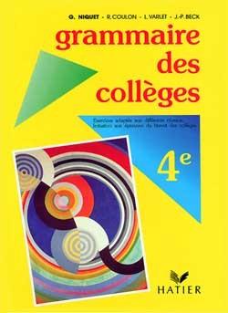 Grammaire des colleges 4e