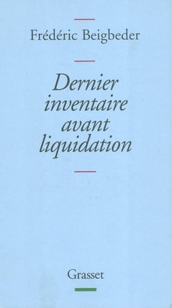 Dernier inventaire avant liquidation
