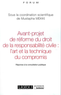 avant-projet de réforme du droit de la responsabilité civile : l'art et la techn