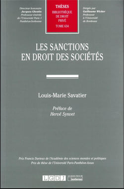 Les sanctions en droit des sociétés