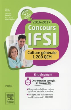 Concours ifsi - culture générale - 1200 qcm (édition 2016/2017)