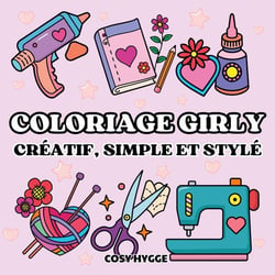 Coloriage girly : Créatif, simple & stylé