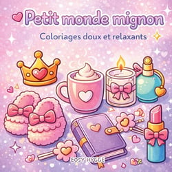 Petit monde mignon : Coloriages doux et relaxants