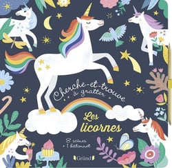 Cherche-et-trouve à gratter - les licornes