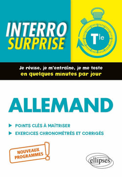 Interro surprise : allemand - classe de terminale. nouveaux programmes