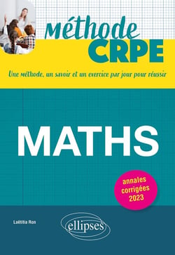 Méthode CRPE - mathématiques (édition 2023)