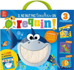 Il ne faut pas toucher un requin - coffret 3 puzzles