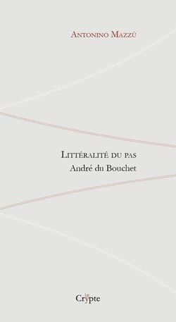 Litteralite du pas - andre du bouchet
