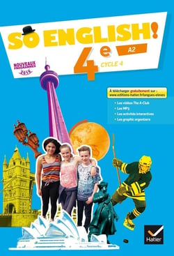 SO ENGLISH! : anglais - 4e - livre de l'élève (édition 2017)