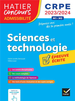 Sciences et technologie - CRPE - épreuve écrite d'admissibilité (édition 2023/2024)