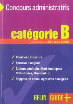 Guide des concours administratifs categorie b