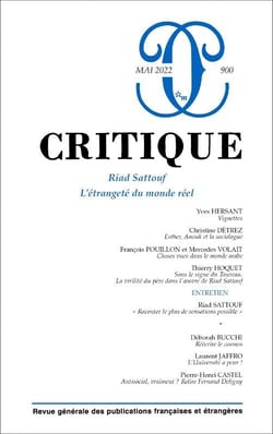 Revue Critique n.900 : Riad Sattouf : L'étrangeté du monde réel