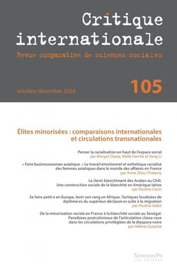 Revue critique internationale n.105 : Elites minorisées : comparaisons internationales et circulations transnationales