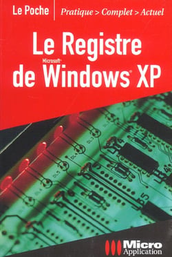 (v.2742962557) registre de windows xp (le) le poche