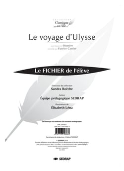 Le voyage d'Ulysse - le fichier de l'élève