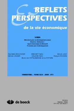 Reflets et perspectives de la vie économique n.2005/3
