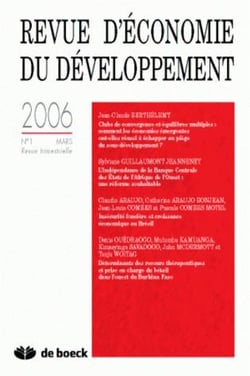 Revue d'économie du développement n.1