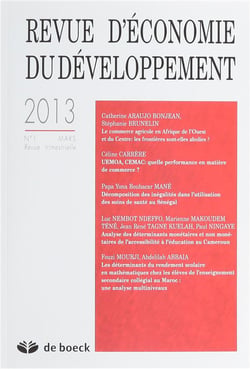 Revue d'économie du développement n.1