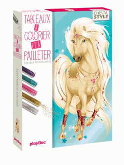 Animal style - carte à pailleter cheval style