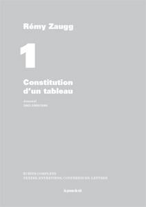 Écrits complets t.& - constitution d'un tableau - journal - 1963-1968/1988