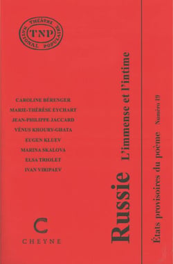 Revue Etats provisoires du poème n.19 : Russie, l'immense et l'intime